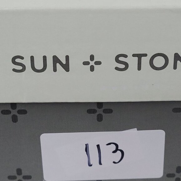 NWT Sun + Stone SS Verity Chunky Heel Brown Ankle Chelsea Boots 10M Women's - Picture 10 of 10